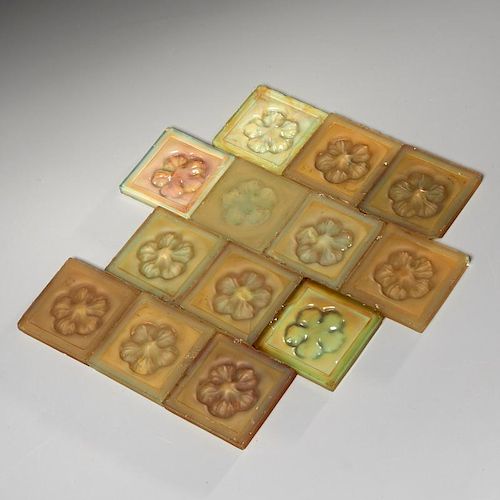 (13) Tiffany Glass & Decorating Co. tiles