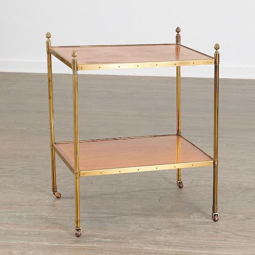 Maison Jansen style two-tier occasional table