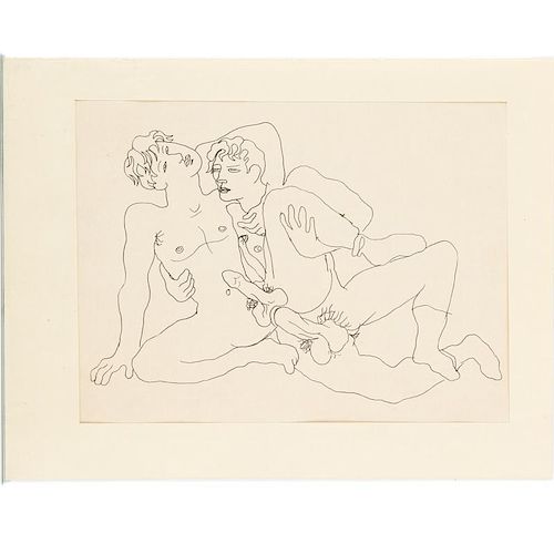 Jean Cocteau, drawing