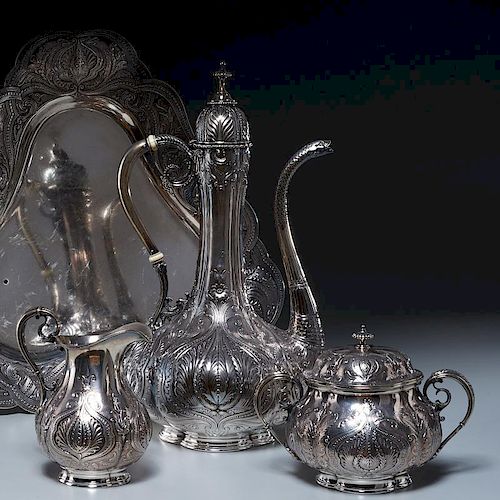 Nice Gorham Persian style sterling coffee service