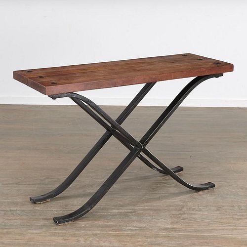 Contemporary Industrial style console table
