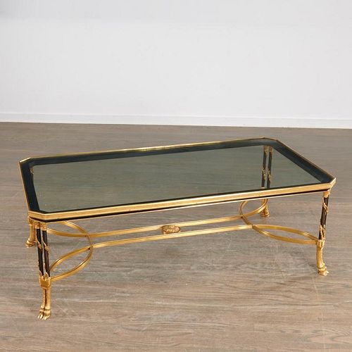 Nice Louis XVI style bronze cocktail table