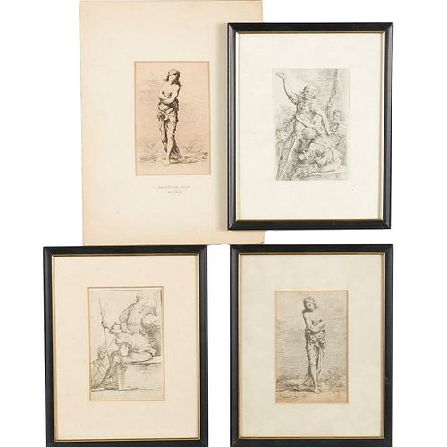 Salvator Rosa, (4) etchings