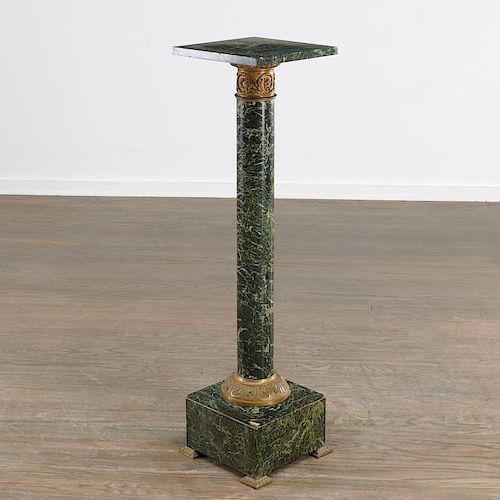 Continental marble and bronze pedestal