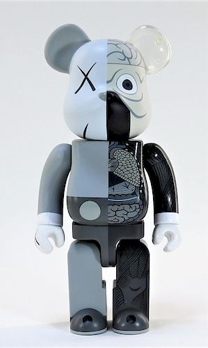 KAWS X BE@RBRICK Dissected Companion 400% Grey