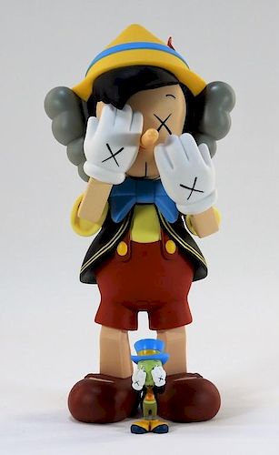 KAWS Disney Pinocchio & Jiminy Cricket Sculpture