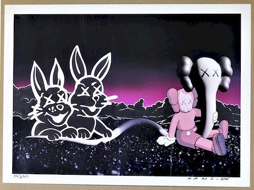 KAWS Undefeated Billboard Offset Lithograph 35/250