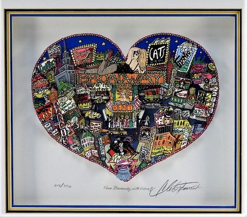 Charles Fazzino From Broadway With Love 3D Litho