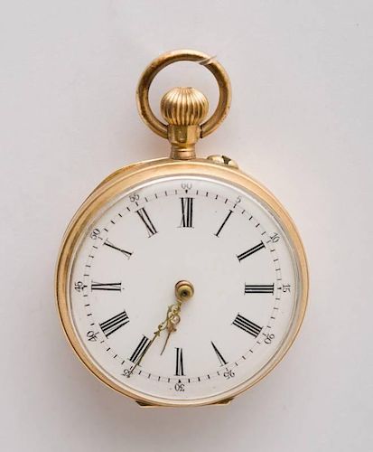 ENGRAVED GOLD POCKET WATCH