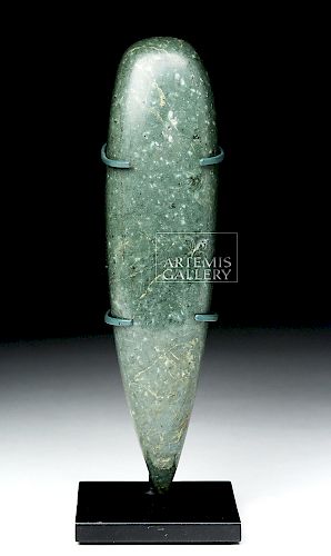 Gorgeous Olmec Jade Celt of Power