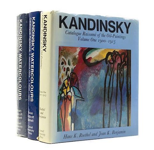 (KANDINSKY, WASSILY) Kandinsky Watercolours: Catalogue Raisonne. Vols. One and Two. With 2 others.
