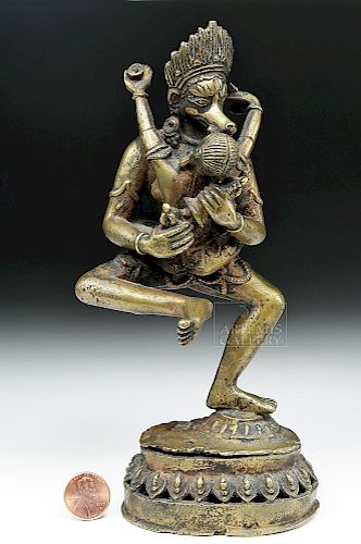 19th C. Nepalese Tantric Bronze Yab Yum Couple