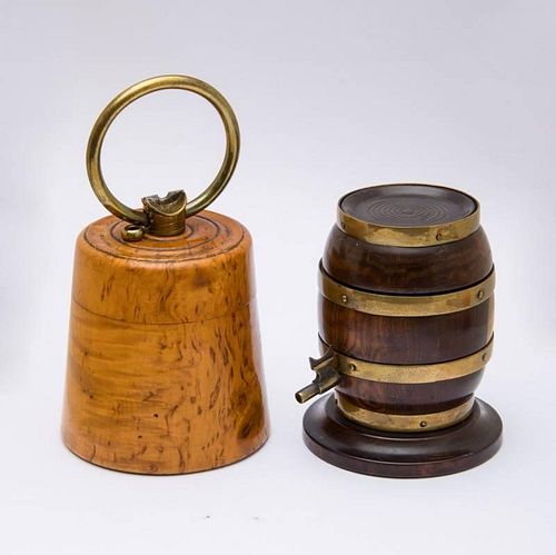 TWO TREENWARE ARTICLES