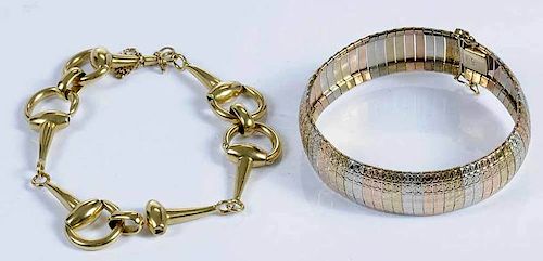 Two Gold Bracelets