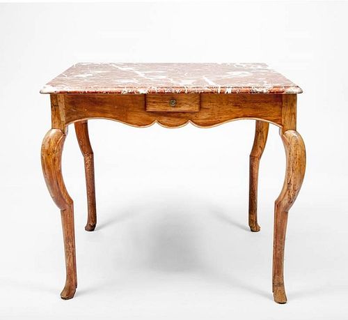 Louis XV Style Provincial Fruitwood Side Table