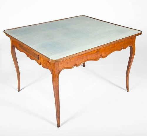 Louis XV Style Provincial Fruitwood Games Table