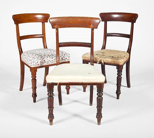 Set of Three William IV Mahogany Side Chairs