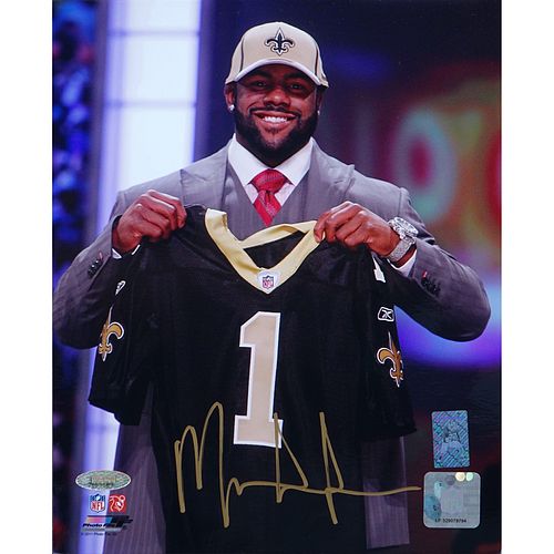 Hand Signed Mark Ingram NFL Draft 8 x 10 Photo. Tristar COA included, original purchase label attac