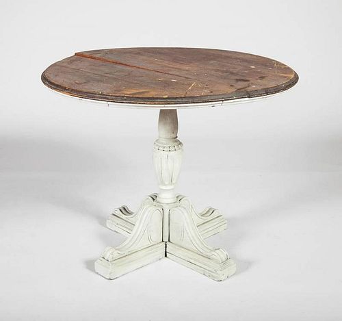 Victorian White Painted Center Table