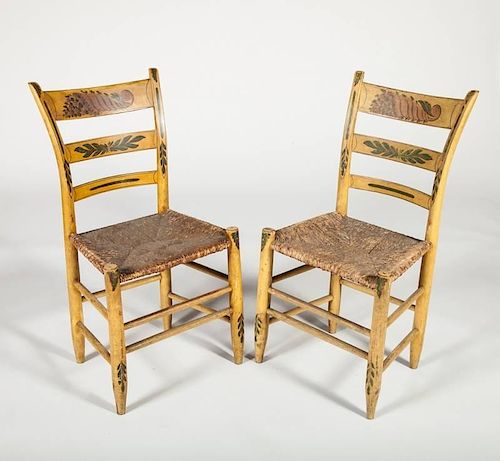 Pair of Fancy Painted Chairs