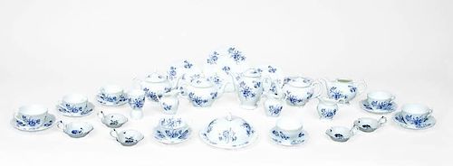 Coalport Blue and White Porcelain Part Breakfast Service