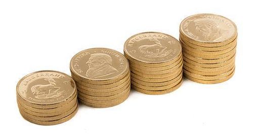 A Collection of South African Krugerrand Gold Coins, comprising 30 one ounce Krugerrand coins dated 1978.