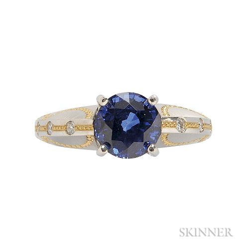 Sapphire and Diamond Ring, David Zoltan