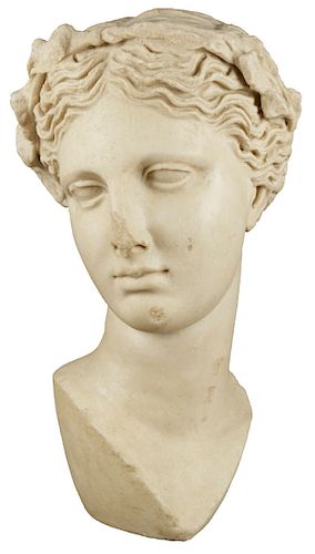A Modern Plaster Head of Aphrodite