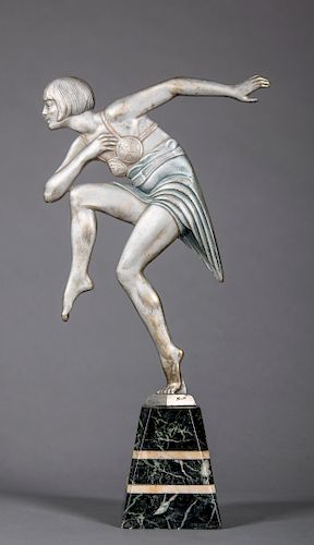 Max Le Verrier (French) Art Deco Dancing Figure