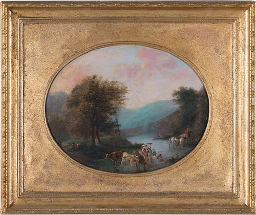 18th/19th Century Continental Landscape with Figures