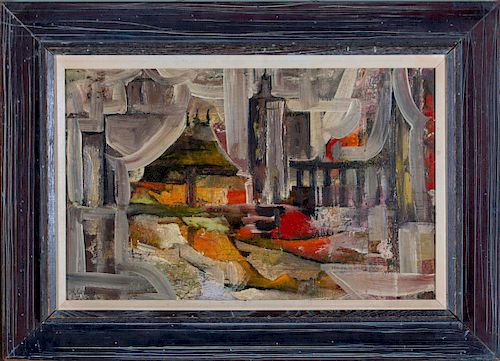 Janet Robson Kennedy (American, 1902-1974) Abstract Interior Scene
