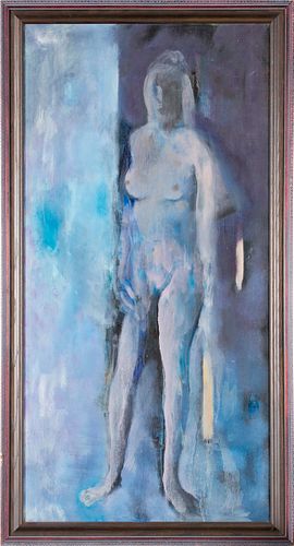 Attributed to Harold Cohn (American, 1908-1982) Nude in Blue