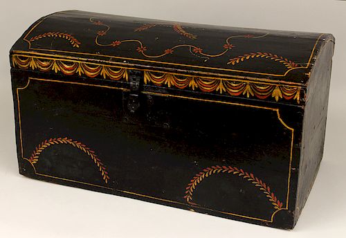 WORCESTER PAINTED DOME-TOP TRUNK