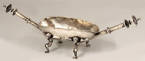 SPANISH OR SPANISH COLONIAL SMALL CHAFING DISH