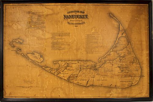 19TH C. MAP OF NANTUCKET