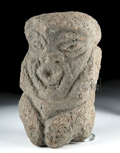 Mayan Pre-Classic Stone Seated God, ex-Butterfields