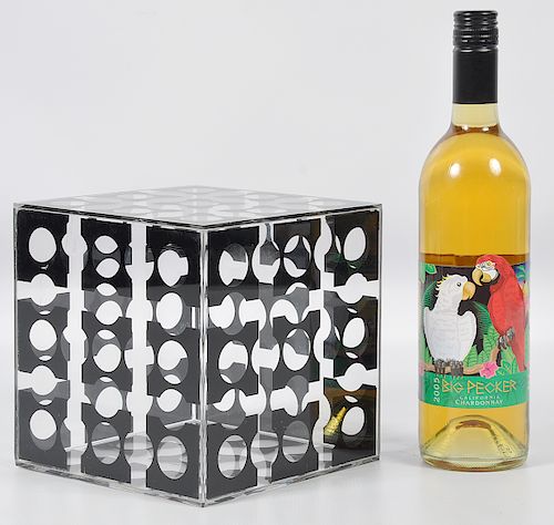 Victor Vasarely Plexiglass Graphic Cube