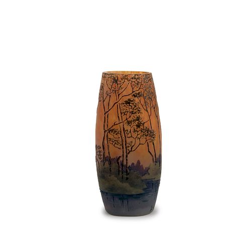 Paysage lacustre' vase, c1910
