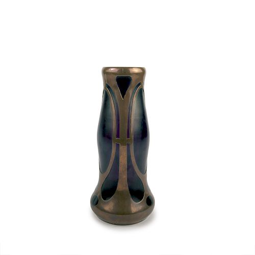 Vase with copper mounting, 1900-05