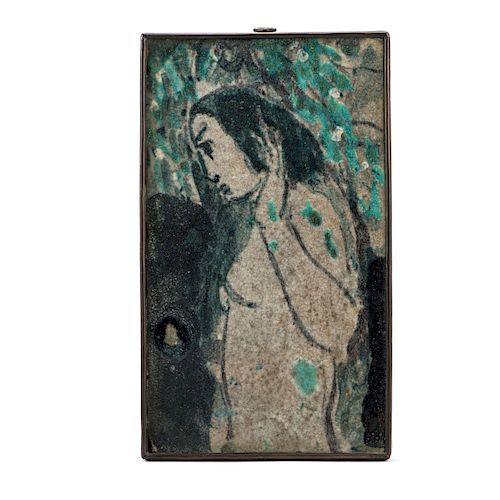 Female nude' tile', 1920s