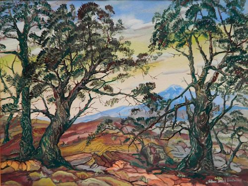 William Eastman (American, 1881-1950) Landscape with Trees