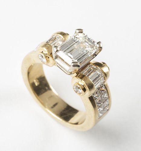 18K 3.25 CTW Diamond Engagement Ring