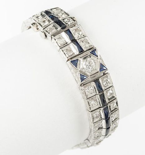 Deco Platinum 4.5 CTW Diamond Bracelet