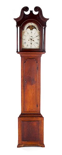 Elisha Kirk York Eight Day Tall Case Clock
