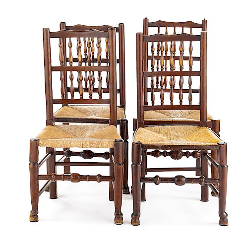 Set of 4 English Vernacular Chairs