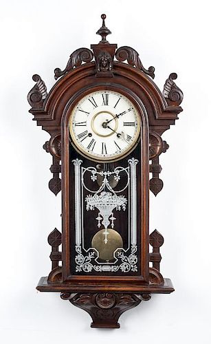 Gilbert Columbia Wall Clock with Jenny Lind Head