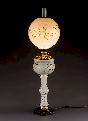 Victorian Triple Banquet Lamp