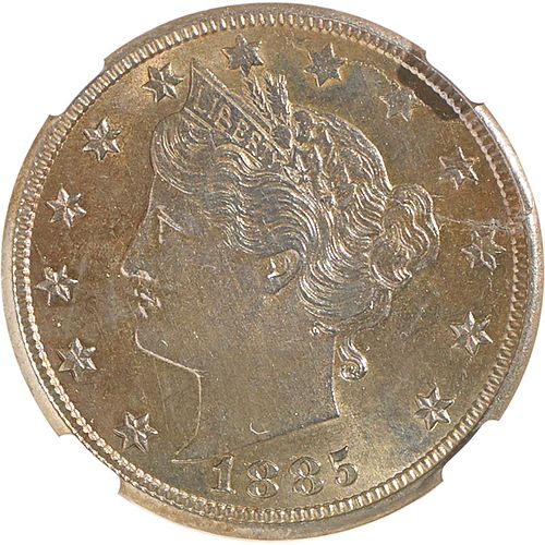 U.S. 1885 LIBERTY 5C COIN