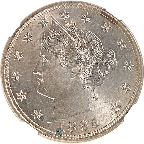 U.S. 1895 LIBERTY 5C COIN