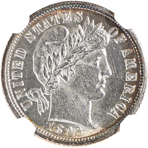 U.S. 1892-O BARBER 10C COIN